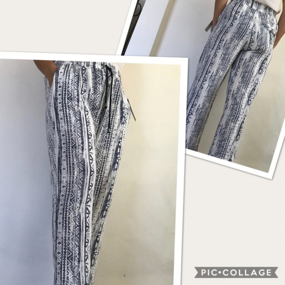 New‎ Modern Drawstring Linen Cropped Pants